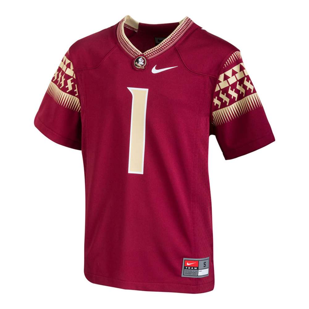 Nike Florida State Seminoles Youth Football Jersey 1 Maroon