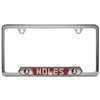 Florida State Seminoles Stainless Steel License Plate Frame