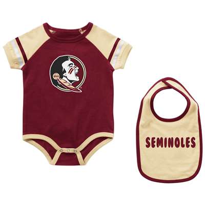 Florida State Seminoles Infant Colosseum Warner Onesie and Bib Set