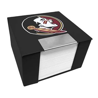 Florida State Seminoles Leather Memo Cube Holder