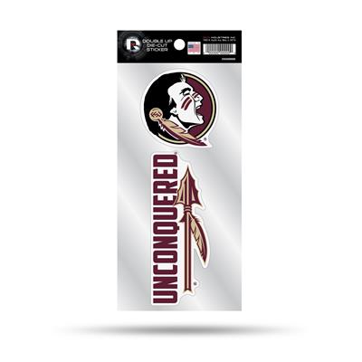 Florida State Seminoles Double Up Die Cut Decal Set