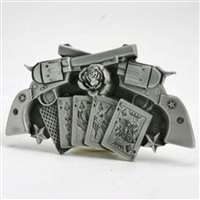 Crossed Revolvers Buckle