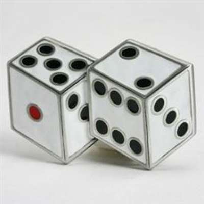 Dice Buckle - White