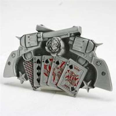 Crossed Revolvers Buckle