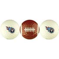 Tennessee Titans - 3 Golf Balls