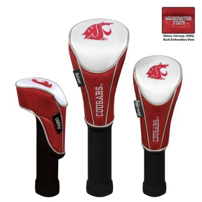 Washington State Cougars Nylon Golf Headcover - Set Of 3