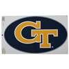 Georgia Tech Yellow Jackets Oval Logo Decal - 3.5" x 6"