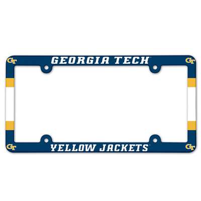 Georgia Tech Yellow Jackets Plastic License Plate Frame