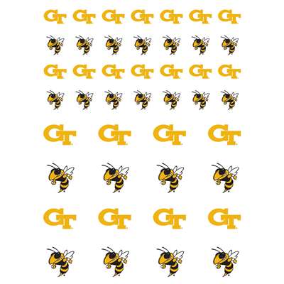 Georgia Tech Yellow Jackets Small Sticker Sheet - 2 Sheets