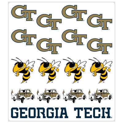 Georgia Tech Yellow Jackets Multi-Purpose Vinyl Sticker Sheet