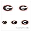 Georgia Bulldogs Fingernail Tattoos - 4 Pack