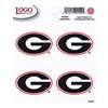 Georgia Bulldogs Logo Decal Sheet - 4 Decals