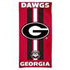 Georgia Bulldogs Cotton Fiber Beach Towel