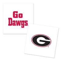 Georgia Bulldogs Temporary Tattoo - 4 Pack