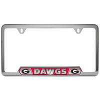 Georgia Bulldogs Stainless Steel License Plate Frame