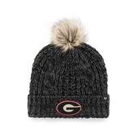 Georgia Bulldogs 47 Brand Womens Meeko Pom Knit - Black