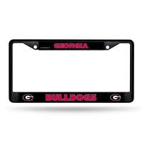 Georgia Bulldogs Black License Plate Frame