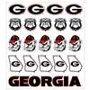 Georgia Bulldogs Multi-Purpose Vinyl Sticker Sheet