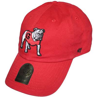 Georgia Bulldogs 47 Brand Clean Up Adjustable Hat - Red - Uga Logo