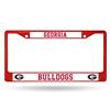 Georgia Bulldogs Team Color Chrome License Plate Frame