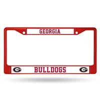 Georgia Bulldogs Team Color Chrome License Plate Frame