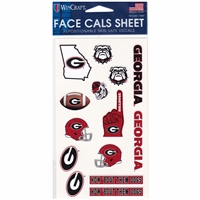 Georgia Bulldogs Face Cals Sheet