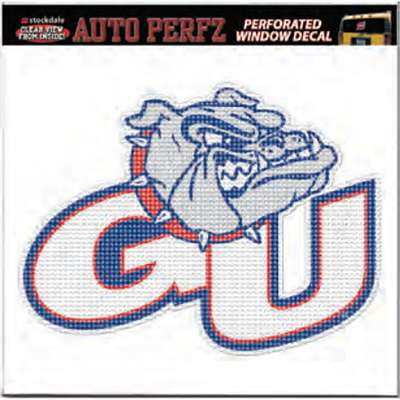 Gonzaga Bulldogs Perforated Window Decal - 8" x 8"