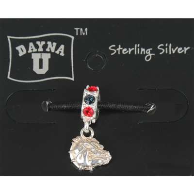 Gonzaga Bulldogs Sterling Silver Spirit Charm Bead