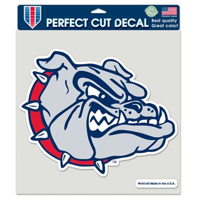 Gonzaga Bulldogs Full Color Die Cut Decal - 8" X 8" - Bulldog Head