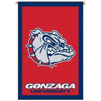 Gonzaga Bulldogs Nylon Applique Flag/Banner - 28" x 44"