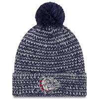 Gonzaga Bulldogs New Era Women's Frosty Cuff Pom Knit Beanie