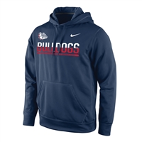 Nike Gonzaga Bulldogs Therma-FIT Performance Hoodie - Navy