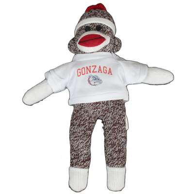 Gonzaga Bulldogs Sock Monkey - White Shirt