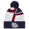 Gonzaga Bulldogs Youth New Era Logo Whiz 3 Pom Knit Beanie