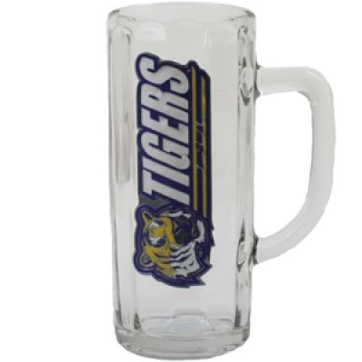 Lsu Tigers Glass Tankard - 22 Oz