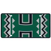 Hawaii Warriors Full Color Mega Inlay License Plate