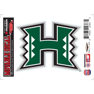 Hawaii Rainbow Warriors Repositionable Vinyl Decal