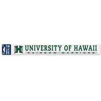 Hawaii Rainbow Warriors Perfect Cut Decal Strip - 2" x 17"