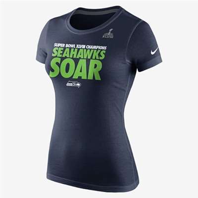 Nike Seattle Seahawks Womens Super Bowl Champions Soar T-Shirt