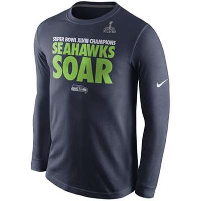 Nike Seattle Seahawks Super Bowl Champions Long Sleeve Soar T-Shirt