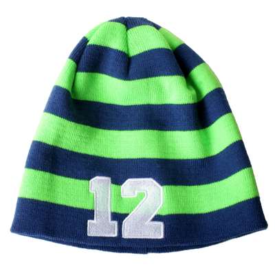 Seattle Seahawks 12th Man Beanie - Striped