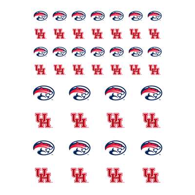 Houston Cougars Small Sticker Sheet - 2 Sheets