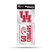 Houston Cougars Double Up Die Cut Decal Set