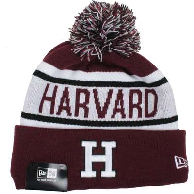 Harvard Crimson New Era Biggest Fan Knit Beanie