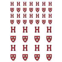 Harvard Crimson Small Sticker Sheet - 2 Sheets