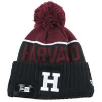 Harvard Crimson New Era Sport Knit Pom Beanie