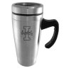 Idaho Vandals Engraved 16oz Stainless Steel Travel Mug - Silver