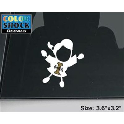 Idaho Vandals Decal - Girl Outline W/ Logo