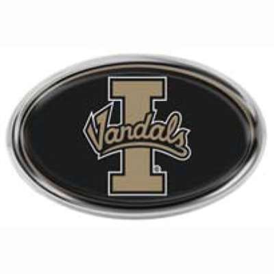 Idaho Vandals Chromed Auto Emblem w/Domed Insert