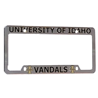 Idaho Vandals Chrome Plastic License Plate Frame